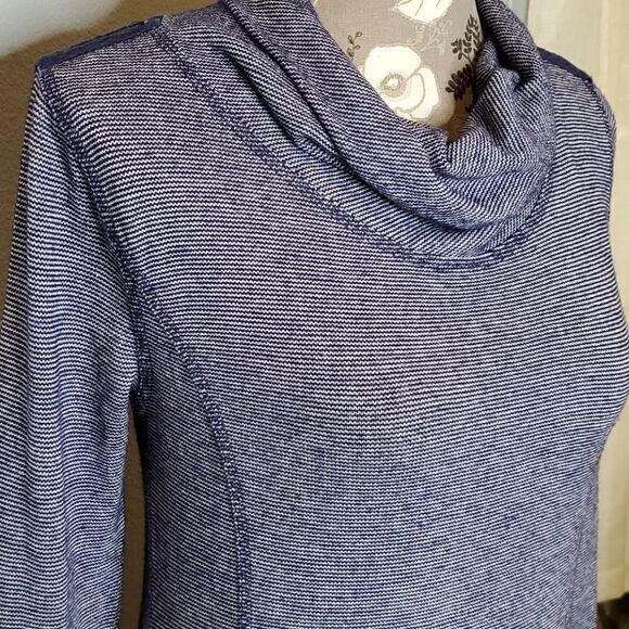 PAPER CRANE Blue Sweater Dress M Pockets! - Picture 3 of 10